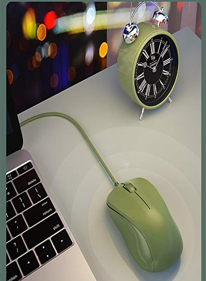 CORN USB Silent Wired Computer Mouse with Easy Click for Office and Home, 1200DPI, Premium and Portable, Compatible with Windows PC, Laptop, Desktop, Notebook (Green) - Image 2