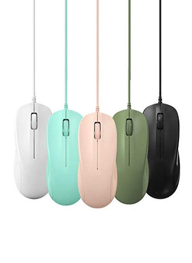CORN USB Silent Wired Computer Mouse with Easy Click for Office and Home, 1200DPI, Premium and Portable, Compatible with Windows PC, Laptop, Desktop, Notebook (Green) - Image 4