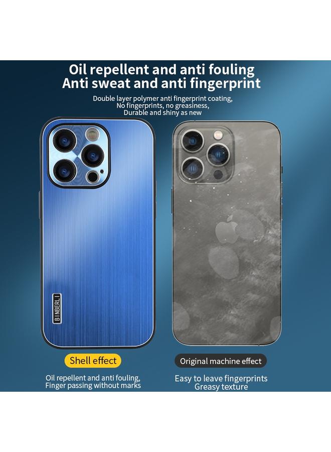 S-TOP Case For iPhone 11 PC Hybrid Aluminum Alloy Brushed Shockproof Phone Case - Image 2