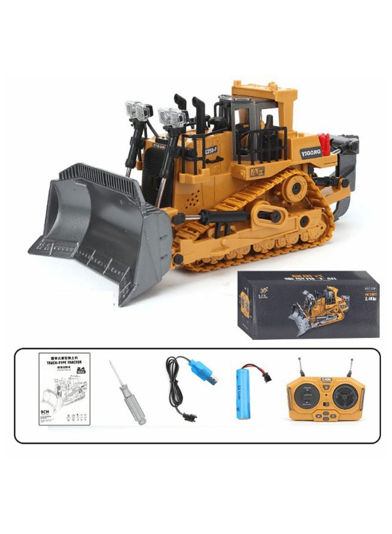 Remote Control Excavator Toys for Boys,11 Channel RC Digger Construction Toys Tractor,Simulated Smoke, Sound, Lighting, Metal Digging Head, for Boys 6 7 8 9 10 11 12  - Image 4