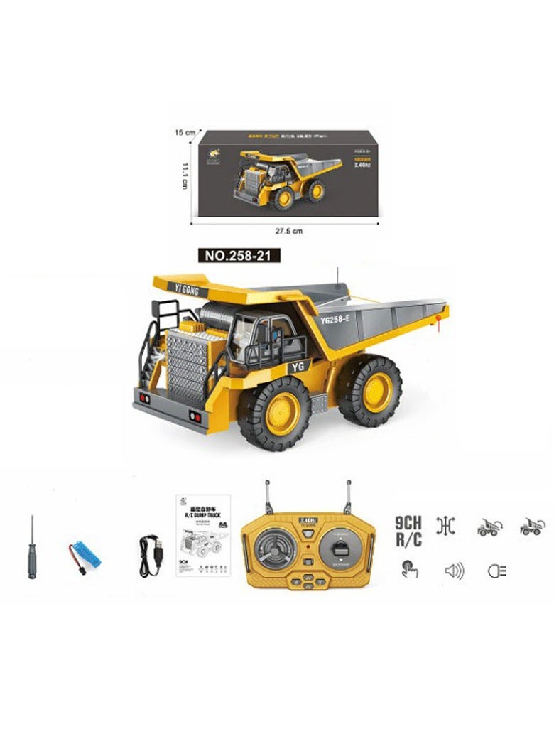 Remote Control Excavator Toys for Boys,11 Channel RC Digger Construction Toys Tractor,Simulated Smoke, Sound, Lighting, Metal Digging Head, for Boys 6 7 8 9 10 11 12  - Image 5