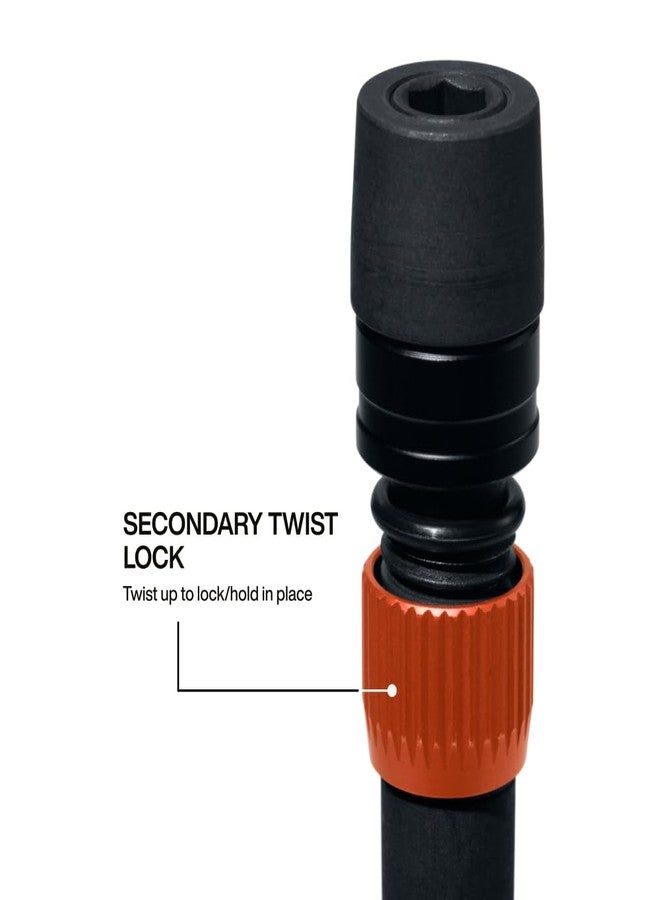 Klein Tools 31088 6-Inch Dual-Lock Extension, 1/4-Inch Hex Shank Impact Bit Holder, Quick-Release Locking Mechanism with Secondary Twist Lock, Compatible with Impact Drivers and Drills - Image 5