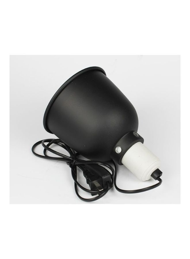 NIBEMINENT Ceramic Deep Dome Lamp Light Holder for Aquarium White/Black - Image 3