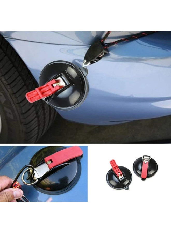 4Pcs Multifunctional Suction Cup, Powerful Sucker Cup with Securing S Hook Anchor Heavy Duty Car Tensioner for Home, Workshop, for Tie Down Luggage, Camping Car - Image 3