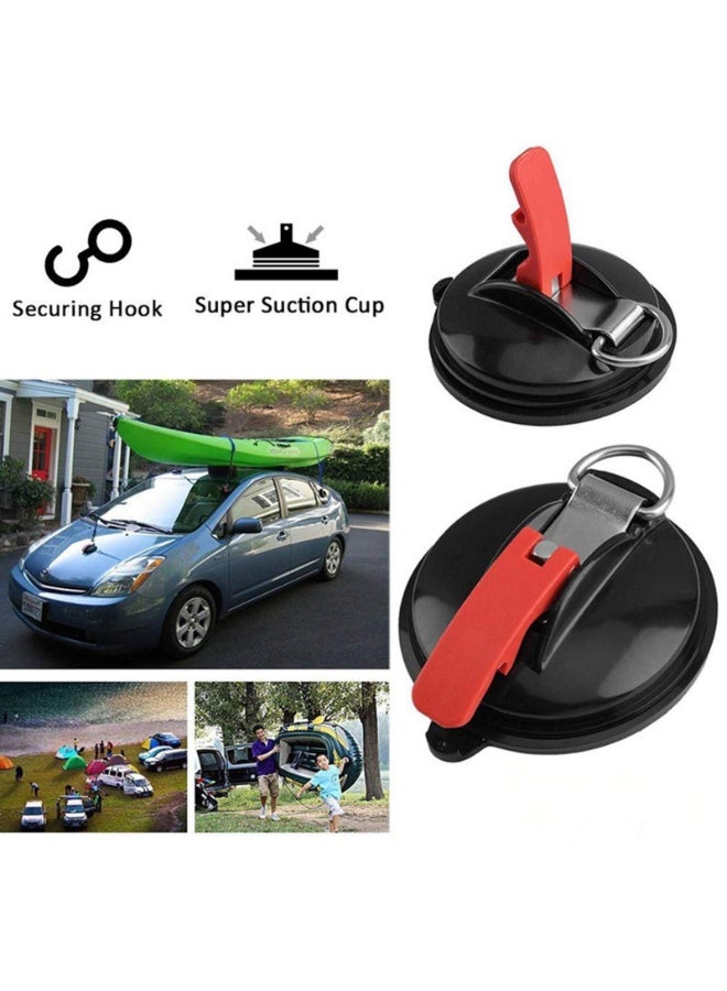 4Pcs Multifunctional Suction Cup, Powerful Sucker Cup with Securing S Hook Anchor Heavy Duty Car Tensioner for Home, Workshop, for Tie Down Luggage, Camping Car - Image 4