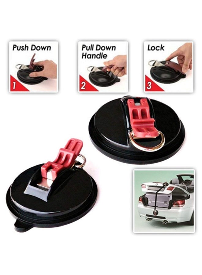 4Pcs Multifunctional Suction Cup, Powerful Sucker Cup with Securing S Hook Anchor Heavy Duty Car Tensioner for Home, Workshop, for Tie Down Luggage, Camping Car - Image 5