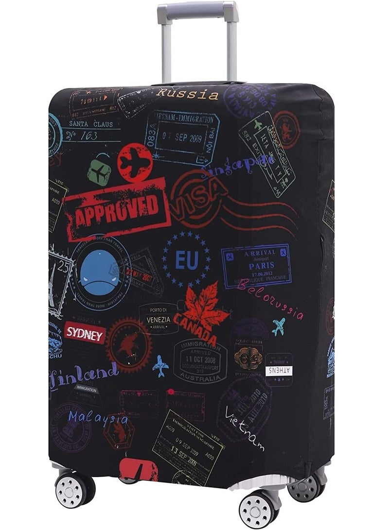 GGEROU غطاء حماية لحقائب السفر للحقائب ذات العجلات، 18/24/28/32 بوصة أغطية حقائب الأمتعة قابلة للغسل والغبار ومضادة للخدش - Image 1