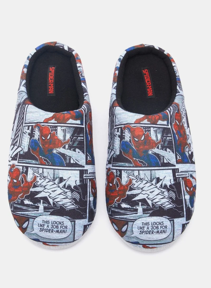 MARVEL Marvel Spiderman Print Slip-On Bedroom Slippers