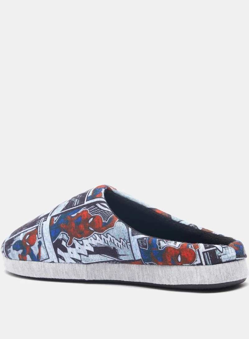 MARVEL Marvel Spiderman Print Slip-On Bedroom Slippers