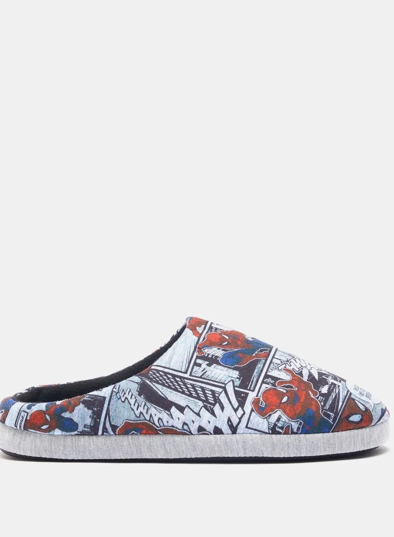 MARVEL Marvel Spiderman Print Slip-On Bedroom Slippers