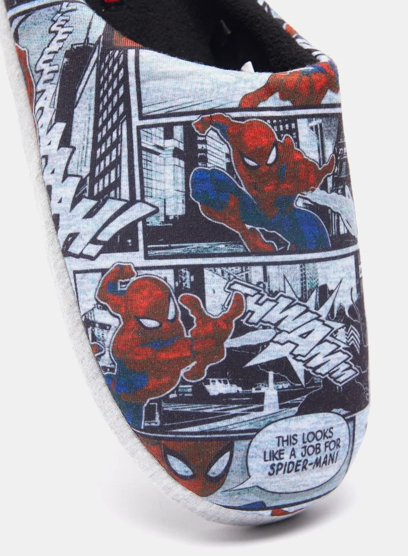 MARVEL Marvel Spiderman Print Slip-On Bedroom Slippers