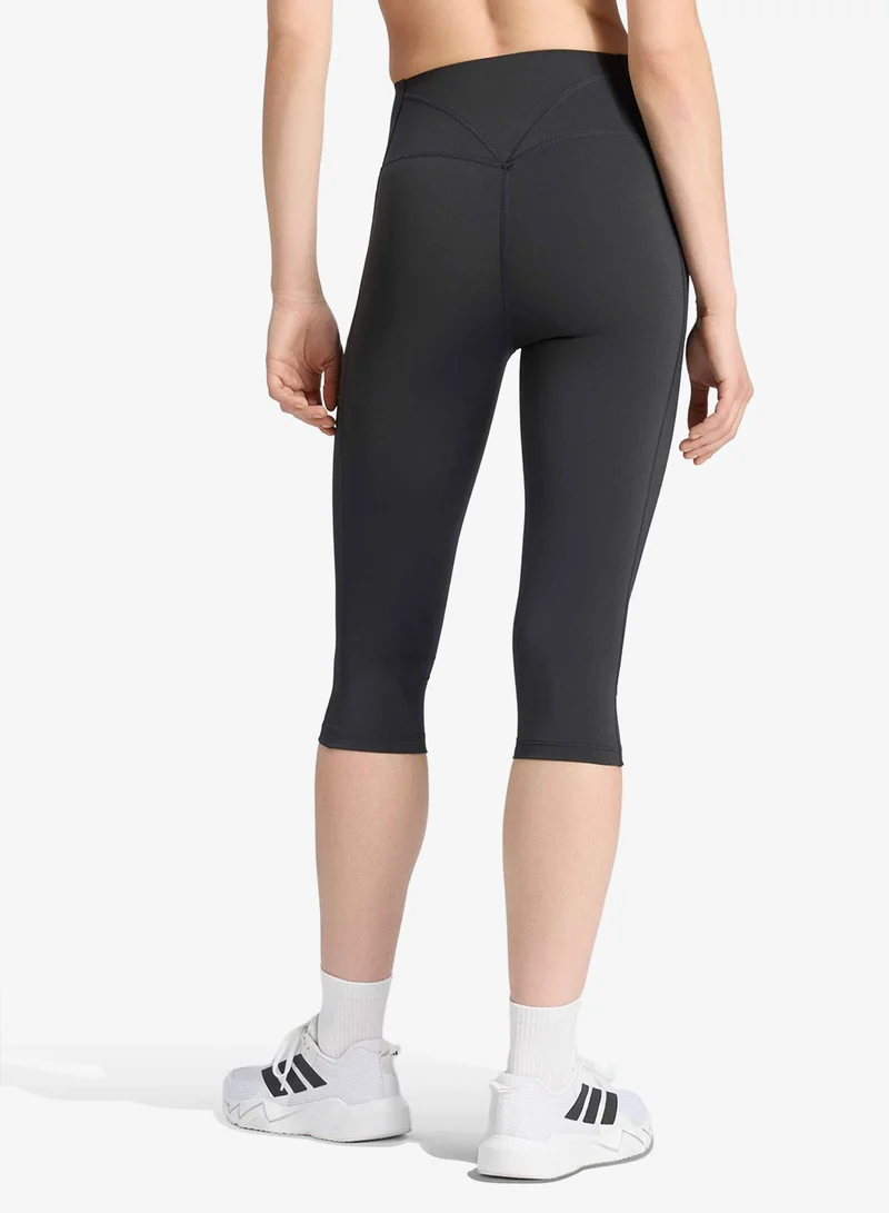 Adidas BLACK Capri Training Leggings for Women | Best Price UAE
