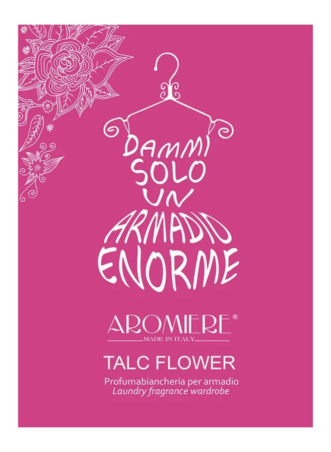 Aromiere Talc Flower Laundry Fragrance Wardrobe Pouch 9 g Size Made in Italy