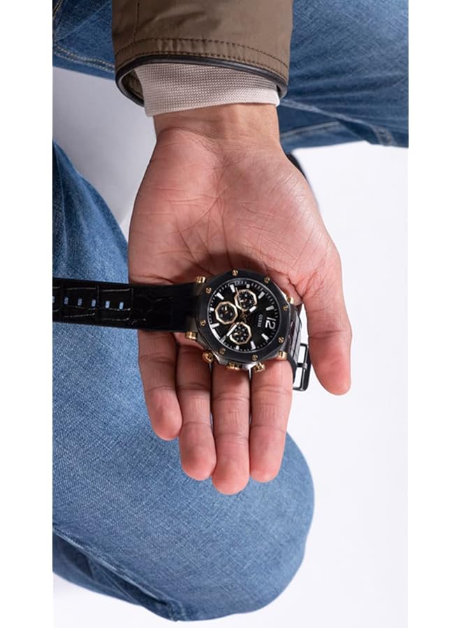 جس ساعة إيدج للرجال باللون الأسود - Image 5