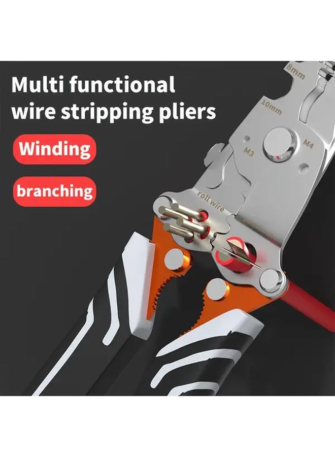 Multi Function 18 In 1 Foldable Wire Stripper Pliers Professional Manual Cable Cutter Tool - Image 4