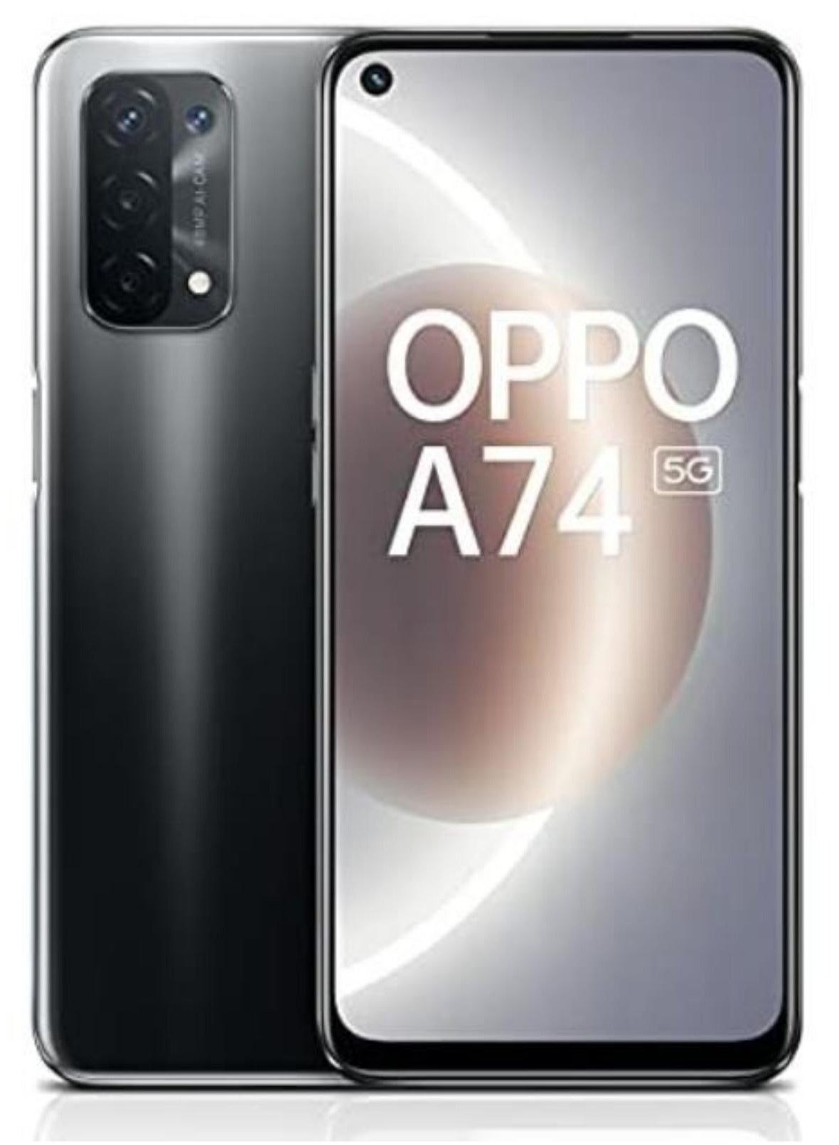 OPPO A74 Dual Sim Fluid Black 8RAM + 2GB Extended RAM 256GB 5G