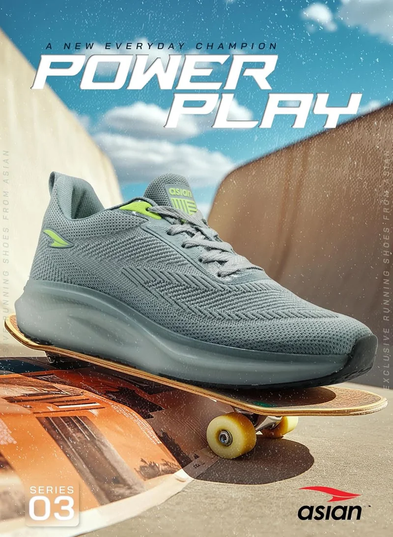 Asian  Ocean Blue Running Shoes for Men and Boys for Men | Best Price UAE