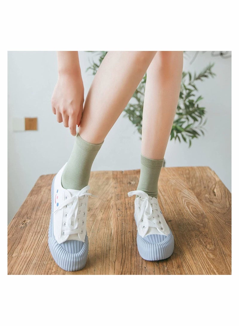 KASTWAVE Comfortable Casual Cotton Socks for Women, Autumn Winter Fashion Soft Cotton & Bamboo Fiber Socks(10 Pack) - Image 4