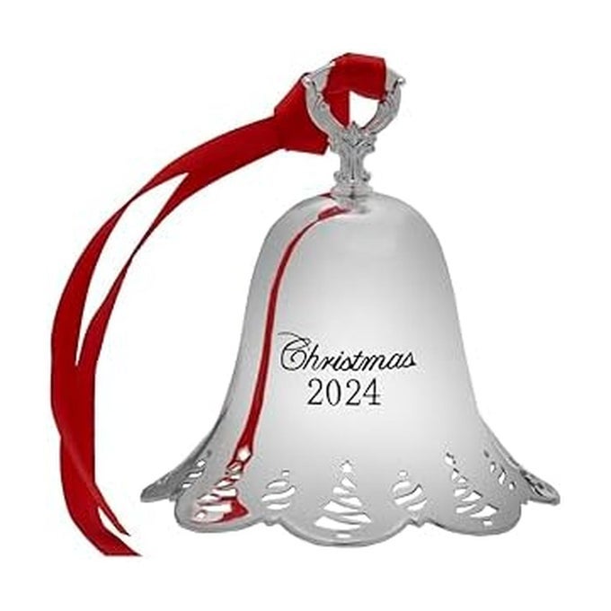 2024 SILVERPLATED PIERCED BELL ORNAMENT 45TH EDITION