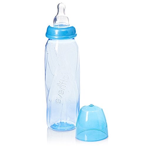 Evenflo Feeding Premium Proflo Vented Plus Polypropylene Baby, Newborn and Infant Bottles - Helps Reduce Colic - Teal/Green/Blue, 8 Oz, 6 Bottles - Image 2