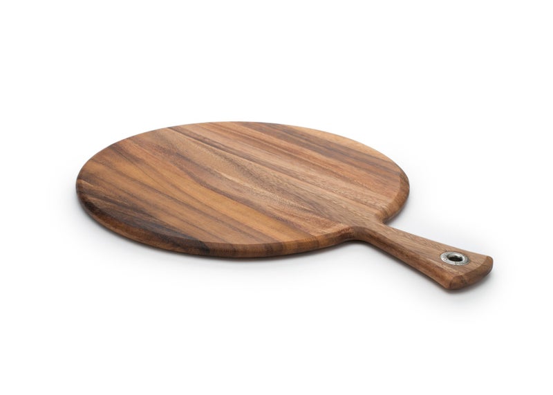Ironwood Gourmet Ironwood Gourmet Round Provencale Paddle Round Acacia Wood 05 x 12 x 16 inches 