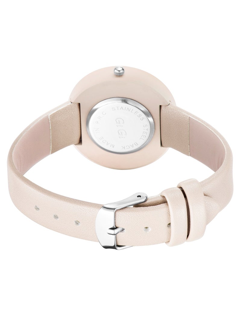 جيجي ساعة يد نسائية من جيجي انالوج بسوار جلدي - Image 3