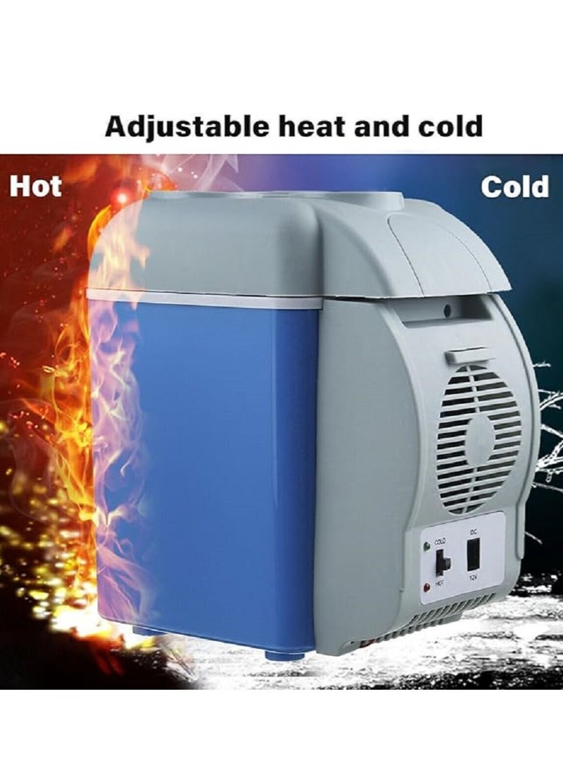 Car Refrigerator,Electric Cooler Warmer,7.5L Mini Fridge with 12v Dc,Portable Refrigerator Freezer Fridge Cooler for Cosmetics,Foods, Bedroom,Dorm,Office,Car  - Image 2