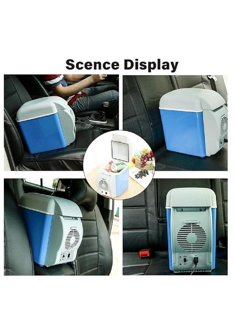 Car Refrigerator,Electric Cooler Warmer,7.5L Mini Fridge with 12v Dc,Portable Refrigerator Freezer Fridge Cooler for Cosmetics,Foods, Bedroom,Dorm,Office,Car  - Image 4
