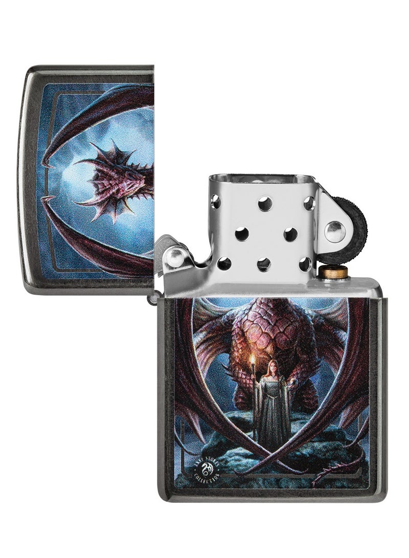 Zippo ولاعة مقاومة للرياح رمادية من مجموعة آن ستوكيس Ci402430 28378 - Image 4