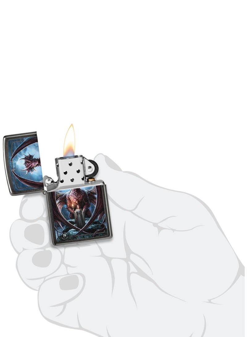 Zippo ولاعة مقاومة للرياح رمادية من مجموعة آن ستوكيس Ci402430 28378 - Image 5