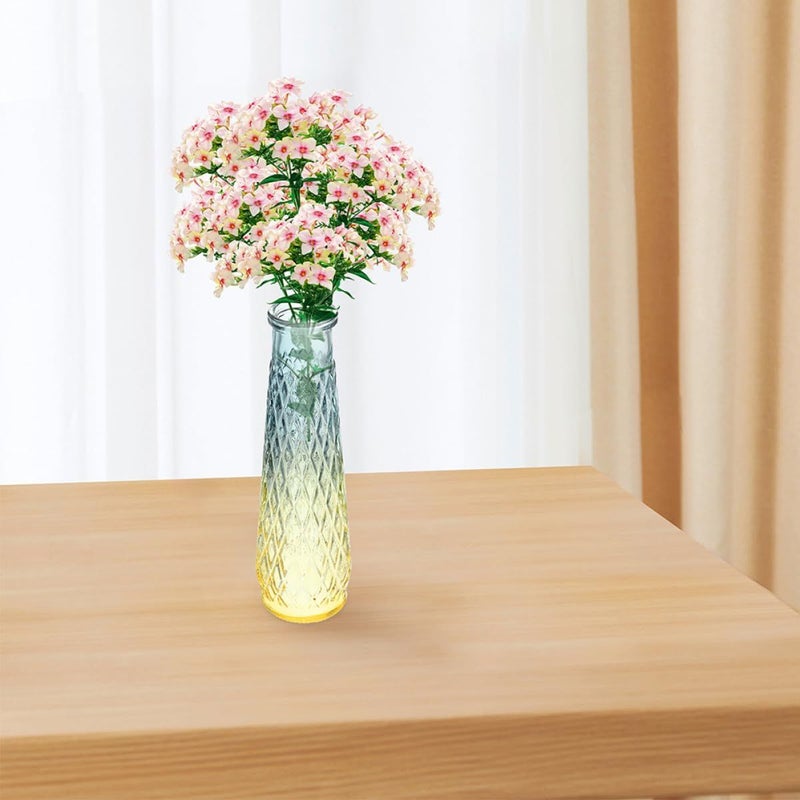 4 Glass Decorative Vases Set for Home Office Indoor Hydroponic Plant Holder - Image 5