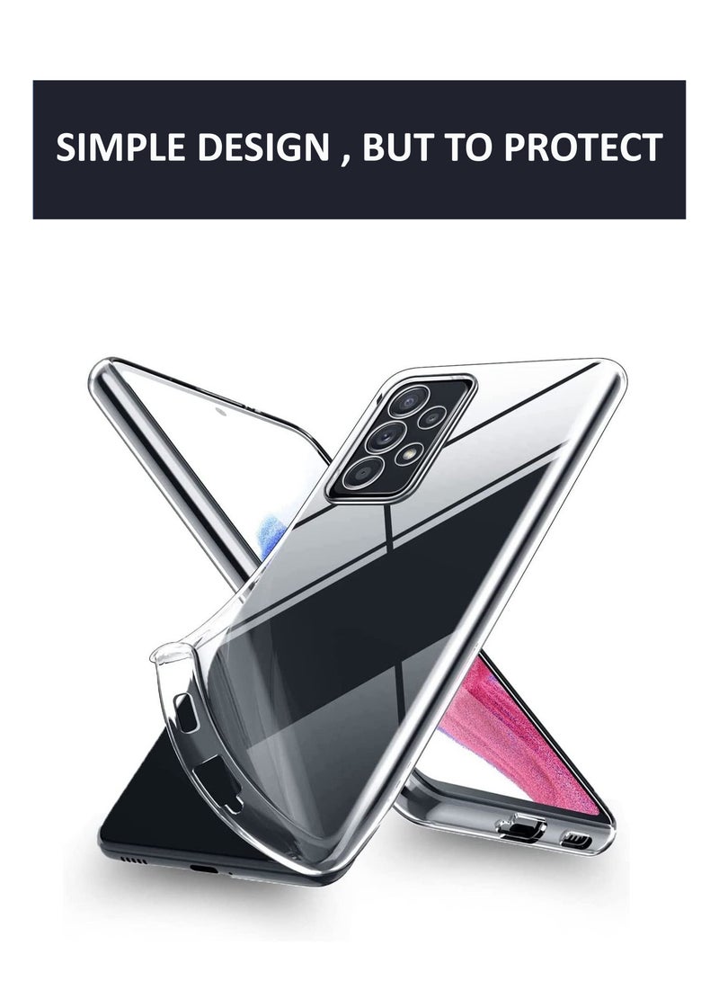 غطاء حماية خلفي من السيليكون الشفاف المرن الناعم لهاتف Samsung Galaxy A53 5G - شفاف - Image 2