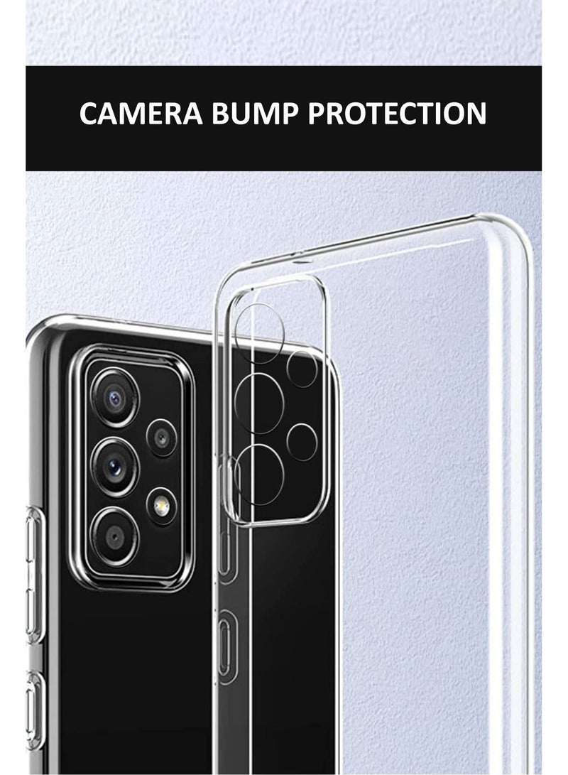 غطاء حماية خلفي من السيليكون الشفاف المرن الناعم لهاتف Samsung Galaxy A53 5G - شفاف - Image 3