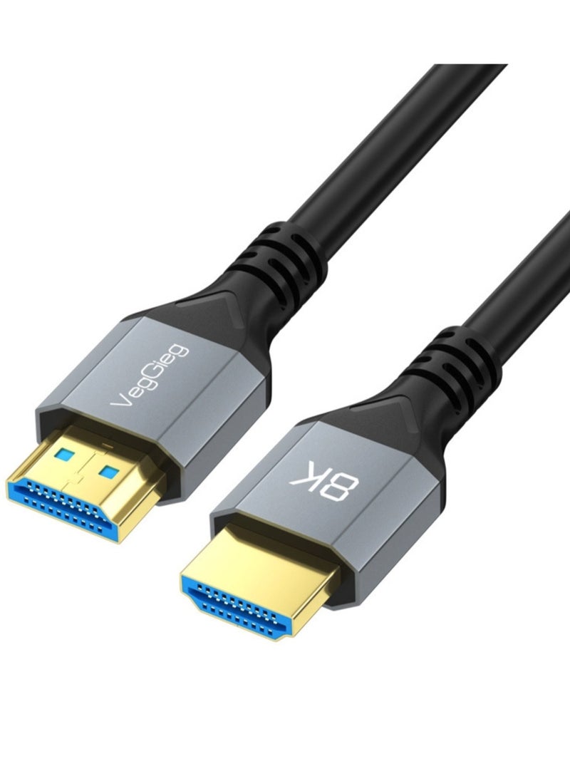 8K HDMI CableCompatible 2.1 4K@120Hz 8K@60Hz 48Gbps High Speed for Video Cable PC Laptop Projector TV Computer Set-top Box  PS5 Connection Cable 3M