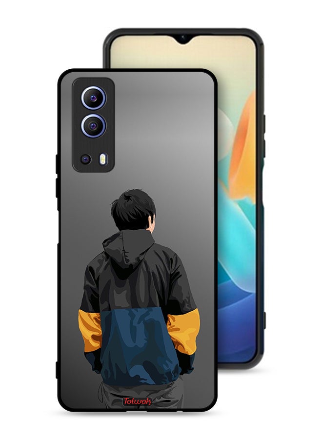 Tolwak Vivo Y72 5G Protective Case Cover Boy Portrait Art - Image 1