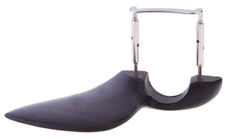 Jiayouy Violin Ebony Chin Rest with Standard Bracket for 3/4 Violin - Center Mount - Image 4