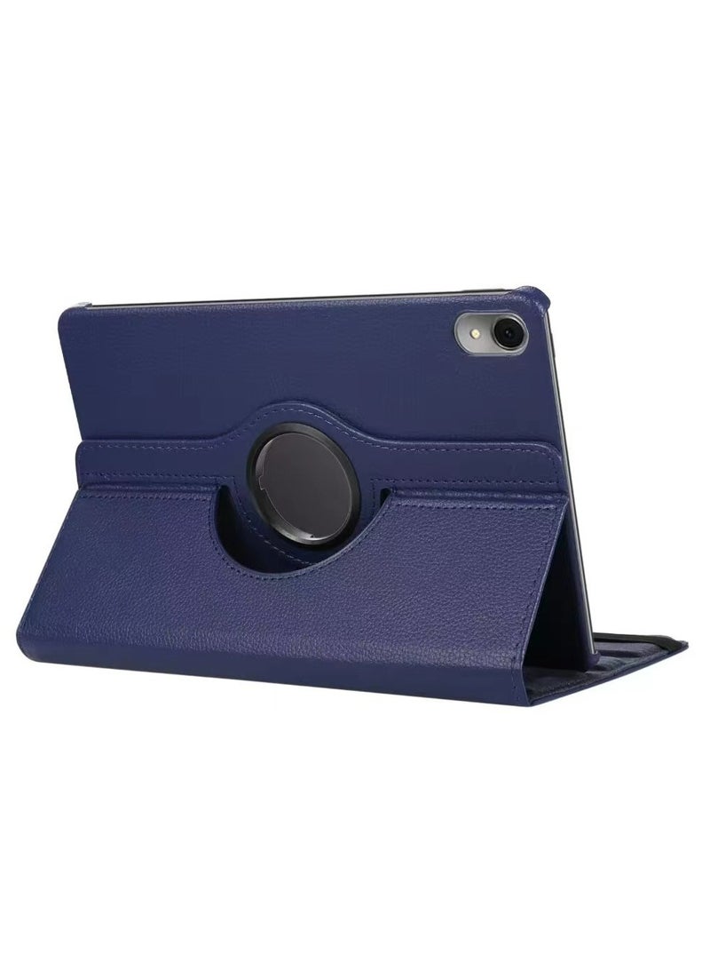 Case for Honor Pad X8a 11 Inch, Multi-Angle Stand + 360 Rotating Bracket + Shockproof Leather Slim Protective Cover, Blue - Image 4