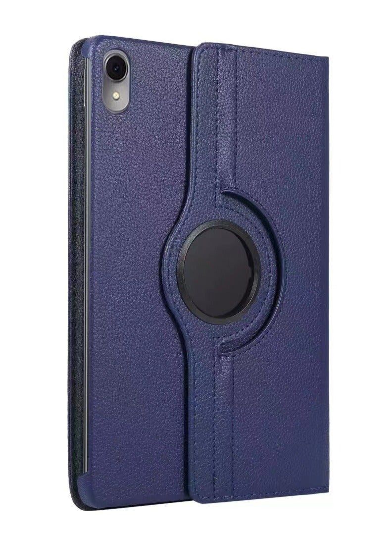 Case for Honor Pad X8a 11 Inch, Multi-Angle Stand + 360 Rotating Bracket + Shockproof Leather Slim Protective Cover, Blue - Image 1