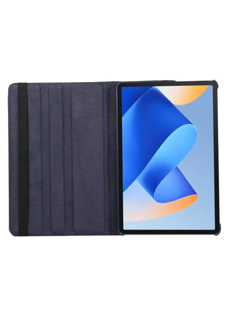 Case for Honor Pad X8a 11 Inch, Multi-Angle Stand + 360 Rotating Bracket + Shockproof Leather Slim Protective Cover, Blue - Image 3