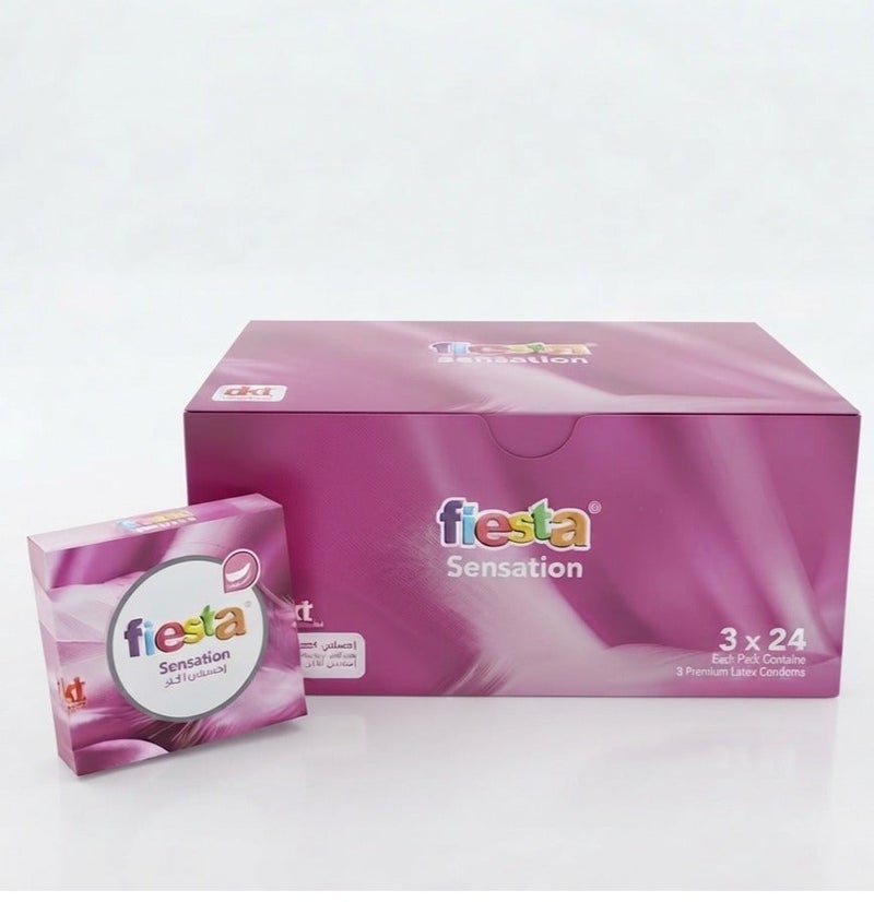 Fiesta Sensation - Ultra Thin Condoms - 24 Packs of 3 Pcs - Image 2