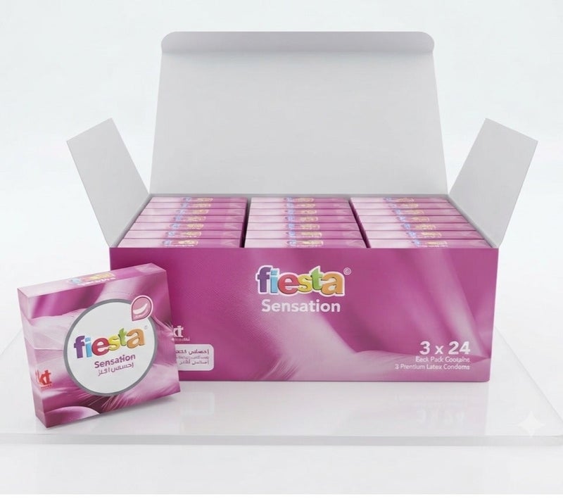 Fiesta Sensation - Ultra Thin Condoms - 24 Packs of 3 Pcs - Image 4