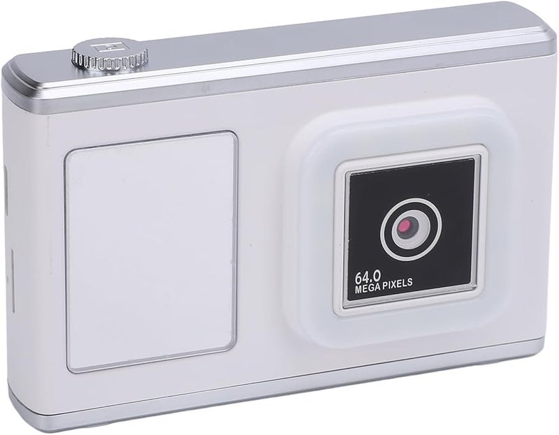 White Digital Camera 48MP Front Rear AI Autofocus 2.4in IPS Screen Fill Light Long Battery Travel Selfies - Image 5