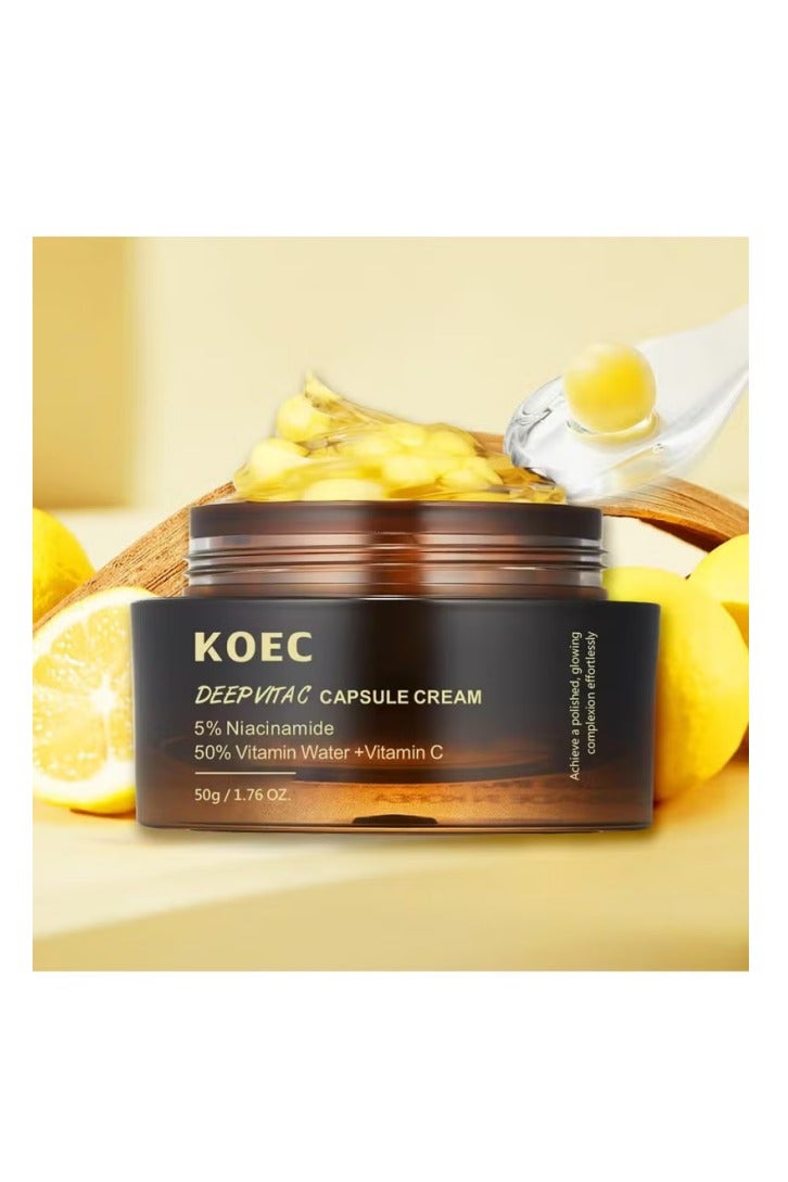 ك أو إي سي فيتامين سي عميق الكولاجين مرطب الوجه، مرطب ترطيب، لجميع أنواع الجلد. ترطيب + ترطيب - Image 2