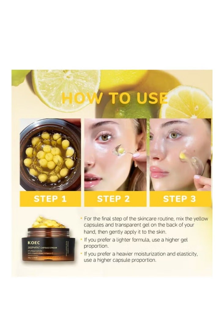 ك أو إي سي فيتامين سي عميق الكولاجين مرطب الوجه، مرطب ترطيب، لجميع أنواع الجلد. ترطيب + ترطيب - Image 4