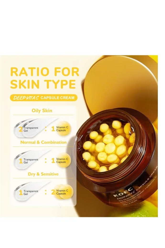 ك أو إي سي فيتامين سي عميق الكولاجين مرطب الوجه، مرطب ترطيب، لجميع أنواع الجلد. ترطيب + ترطيب - Image 5