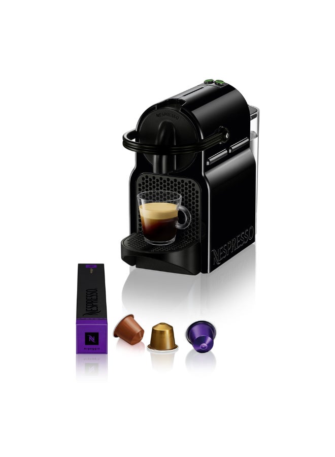 Nespresso Inissia Coffee Machine By Nespresso, (International Version) 0.7 L 1260 W EN80.B Black  (NN-D40-EU-BK-NE5 Black) 0.7 L 1260 W NN-D40-ME-BK-NE5 / NN-D40-EU-BK-NE5 Black - Image 1