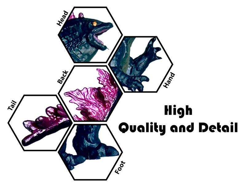 TwCare TwCare Set of 12 Godzilla x Kong: The New Empire  Dinosaur Dragon Toys Action Figures  Evolved Basic Exquisite Battle Roar B.E.A.S.T. Glove Shimo Frost Bite Mecha King Ghidorah Cake Toppers Pack - Image 1