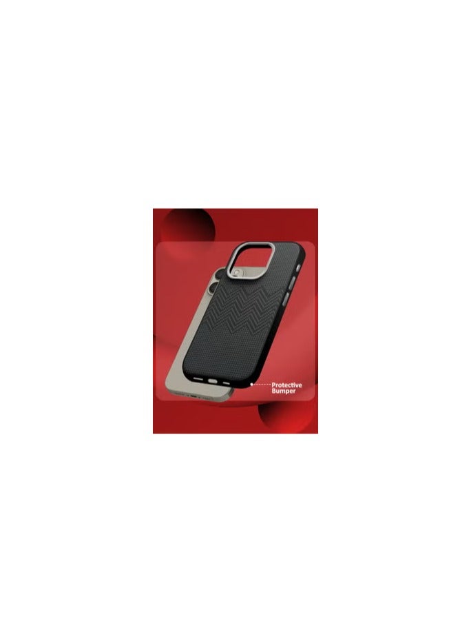کاتانس [لهاتف iPhone 15 Pro] قطعتان من الجراب وواقي الشاشة مصنوعان من ألياف الكربون، غطاء هاتف نحيف وخفيف الوزن ومقاوم للصدمات بدرجة عسكرية - Image 1