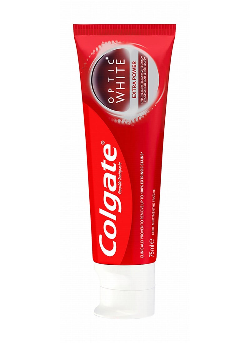 Colgate Optic White Extra Power Whitening Toothpaste 75ml  - Image 3