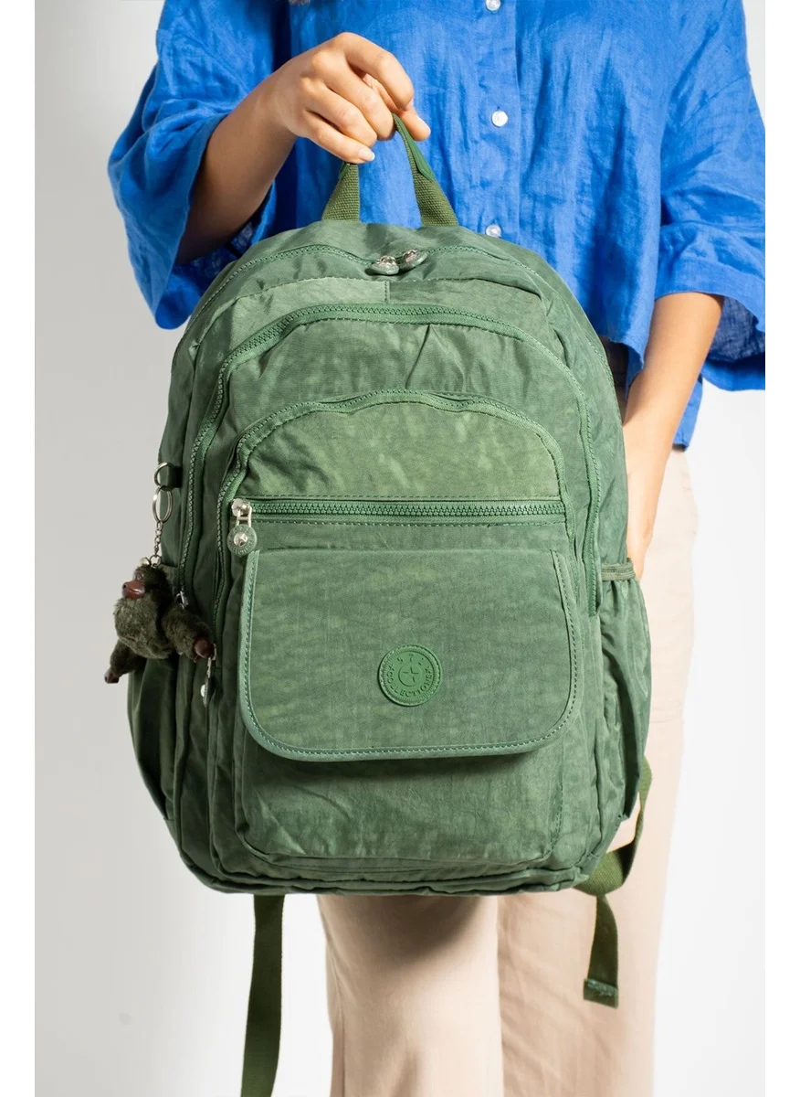 Çanta Trend Bag Trend Monkey Gift Ultra Light Multi-Pocket Waterproof Backpack Unisex